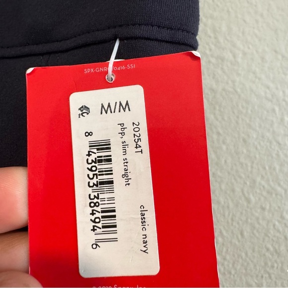 Spanx PBP Navy Slim Straight Pants M Tall High Waist NWT - Picture 5 of 8